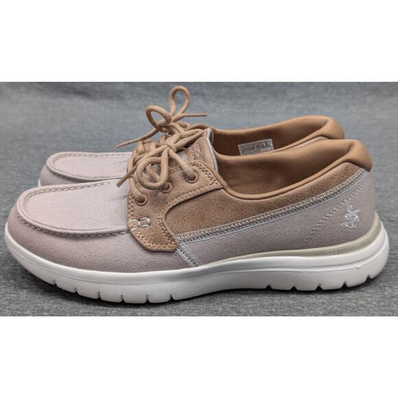 SKECHERS Womens Shoes - Tan, On the Go Flex, Embark, Boat Shoe, Size 7.5 - Picture 3 of 8